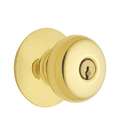 Schlage F51 PLY 505 Plymouth Keyed Entry Door Knob Lifetime Brass