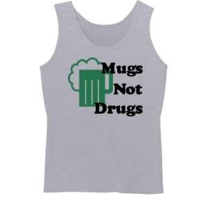 com Mugs Not Drugs Custom Misses Relaxed Fit Anvil Heavyweight Tank 