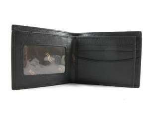 Genuine BLACK Shark Skin Leather Mens Bifold Wallet +  