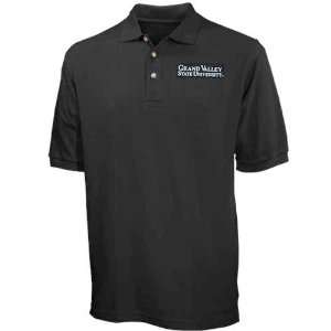    Grand Valley State Lakers Black Pique Polo 