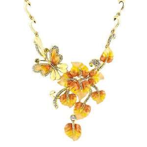   with Silver and Orange Swarovski Crystals (3721) Glamorousky Jewelry