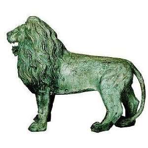   Metropolitan Galleries SRB991891 Standing Lion Bronze