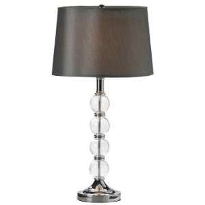  Crystal Table Lamp   Platinum Shade (Includes CFL Bulb 