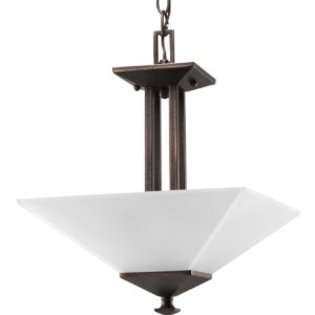 Progress Lighting P3597 74 2 Light Semi Flush Fixture In Square Etched 