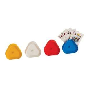 Triangle Card Holders   Set of Four  Toys & Games  