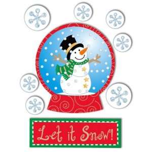   Dimensional Stickers, Snow Globe With Snowman Arts, Crafts & Sewing
