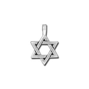  12mm Antique Silver Small Star of David Charm by 