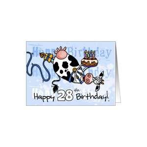  Bungee Cow Birthday   28 years old Card Toys & Games