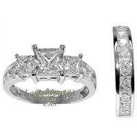 AAA Selling PRINCESS WEDDING/ENGAGEMENT SET sz 7  