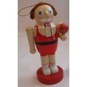  Wooden Nutcracker Basketball Player 5 Inches Tall 