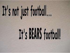 Chicago Bears Football Vinyl Wall Decal Sticker Sports  