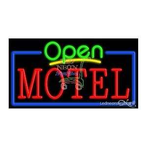 Motel Neon Sign 20 inch tall x 37 inch wide x 3.5 inch deep outdoor 