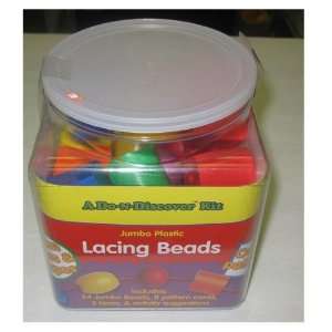  Jumbo Plastic Lacing Beads 35 Pc. Toys & Games