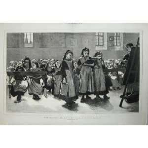  School Board Elections 1876 Children Teacher Fine Art 