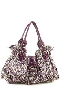 Purple Leopard Designer Inspired Ring Cheetah Handbag  