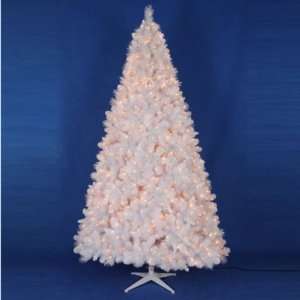  Trim a Home 9ft White Downy Christmas Tree with Clear 