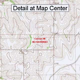 USGS Topographic Quadrangle Map   Carson NE, Iowa (Folded/Waterproof 