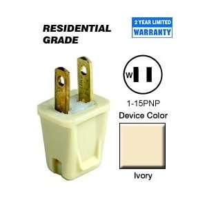   123 I 1 15P Non Polarized Plug Residential   Ivory