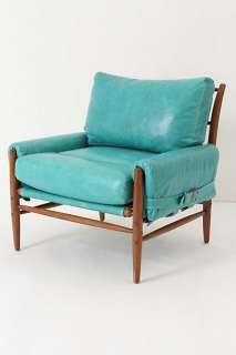 Rhys Chair, Caribbean Blue   Anthropologie