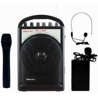   PA System with Wireless Microphones Black 40 Watt 0230494822295  
