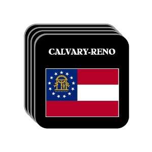  US State Flag   CALVARY RENO, Georgia (GA) Set of 4 Mini 