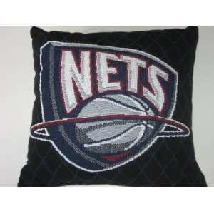 NEW JERSEY NETS Soft Knit Team Logo Throw Pillow 18 x 18 x 6 