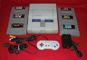 Super Nintendo SNES Video Game System with 6 Games 004549681003  