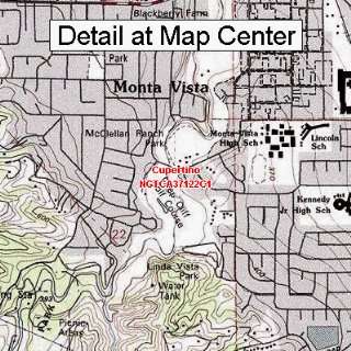  USGS Topographic Quadrangle Map   Cupertino, California 