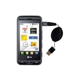 com Retractable USB Cable for the LG Viewty Smile with Power Hot Sync 