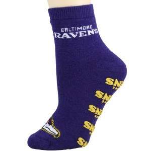 Baltimore Ravens Ladies Purple Slipper Socks  Sports 
