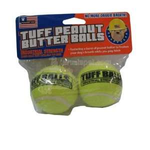    Tuff Balls Peanut Butter Flavored 2pk Dog Toy