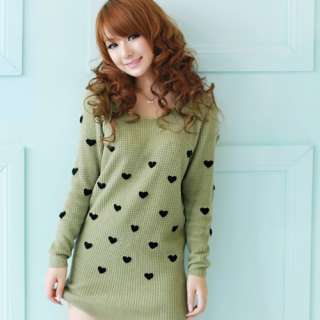 FQ V NECK TUNIC KNIT WEAR PULLOVER SWEATER DRESS LY109  