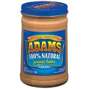 Adams, Peanut Butter Creamy, 36 Ounce Jar  Grocery 