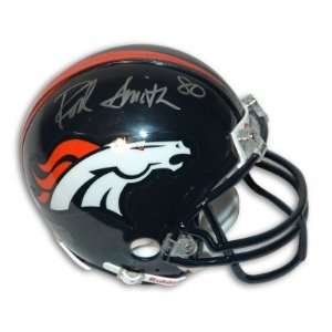  Rod Smith Autographed/Hand Signed Denver Broncos Mini 