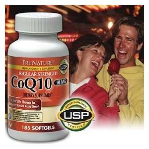   Coenzyme Q10   50mg   Potent Cardiovascular Antioxidant   185 Softgels