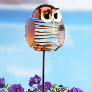   Owl Figurine Mini Garden Stake Yard Decor / Outdoor Ornament  