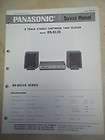 Panasonic Service Manual~RS 813S 8 Track Player~Origina​l