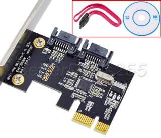 PCI E PCIE RAID Express Card to 2 Port SATA Controller  