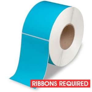   Fluorescent Blue Industrial Thermal Transfer Labels