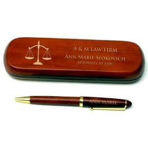  Scales of Justice Pen & Box Set