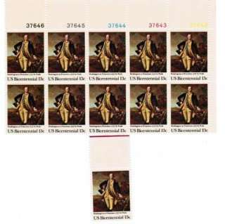 USPS 13 Cent US Bicentennial 1777 Washington Stamps  