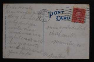 Union National Bank Muskegon MI Vintage Postcard 1925  