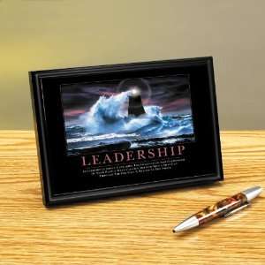  Successories Leadership Lighthouse Framed Desktop Print 