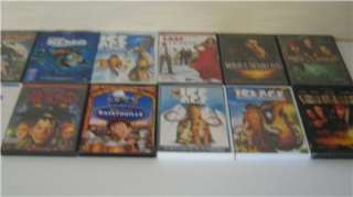 Lot of 12 DVDS Ice Age , Finding Nemo, Monster House, Pirates of the 