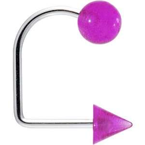  16 Gauge Purple Acrylic Glow in the Dark Ball Cone Lippy 