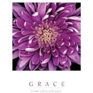  Grace   Purple Mum Poster Print