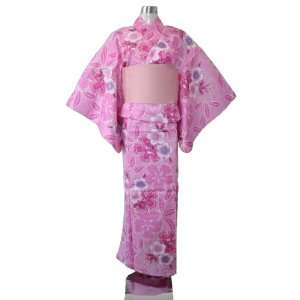   , Pink & Purple Japanese Nadeshiko Flowers + Obi Belt Toys & Games