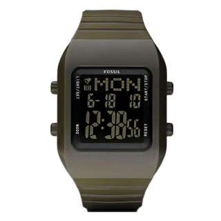 NEW* Fossil Mens Digital Green Digital Quartz Watch JR1272  