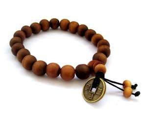 Wood Beads Tibet Buddhist Prayer Bracelet Mala  