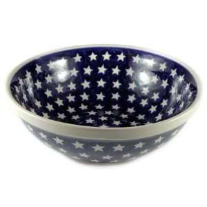  Polish Pottery Stars Large Serving Bowl